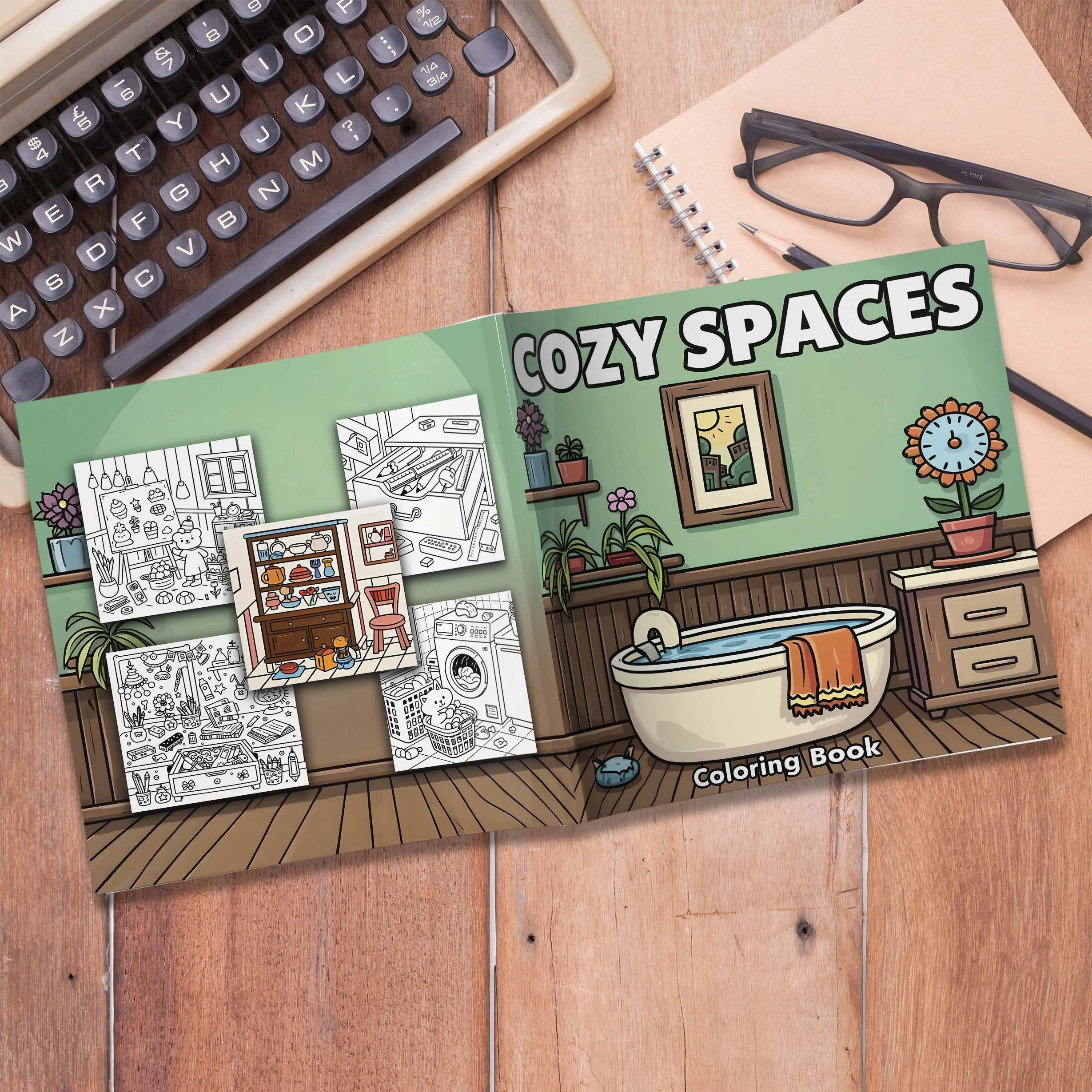 COZY SPACES Bold-easy Patterns Coloring Book for Adults Cute Drawing Book Perfect Gift for Party and Birthday 6