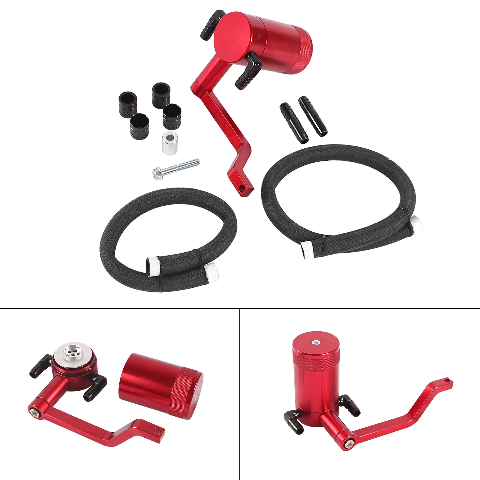 

Areyourshop Catch Can 6.4L Fit For Challenger Charger 300 2011-2021 Billet Z-Bracket Technology Car Auto Parts