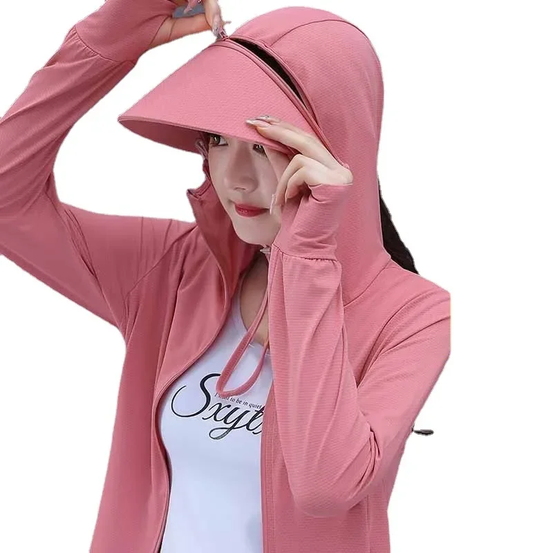 thumbnail image 2 of Chaqueta de pesca ligera y transpirable con protección solar de seda helada para hombre y mujer, con protección UV UPF50, 2 of 5