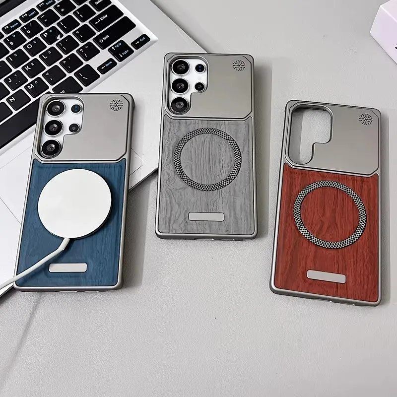 Sleek Frameless Wood Magnetic Phone Case