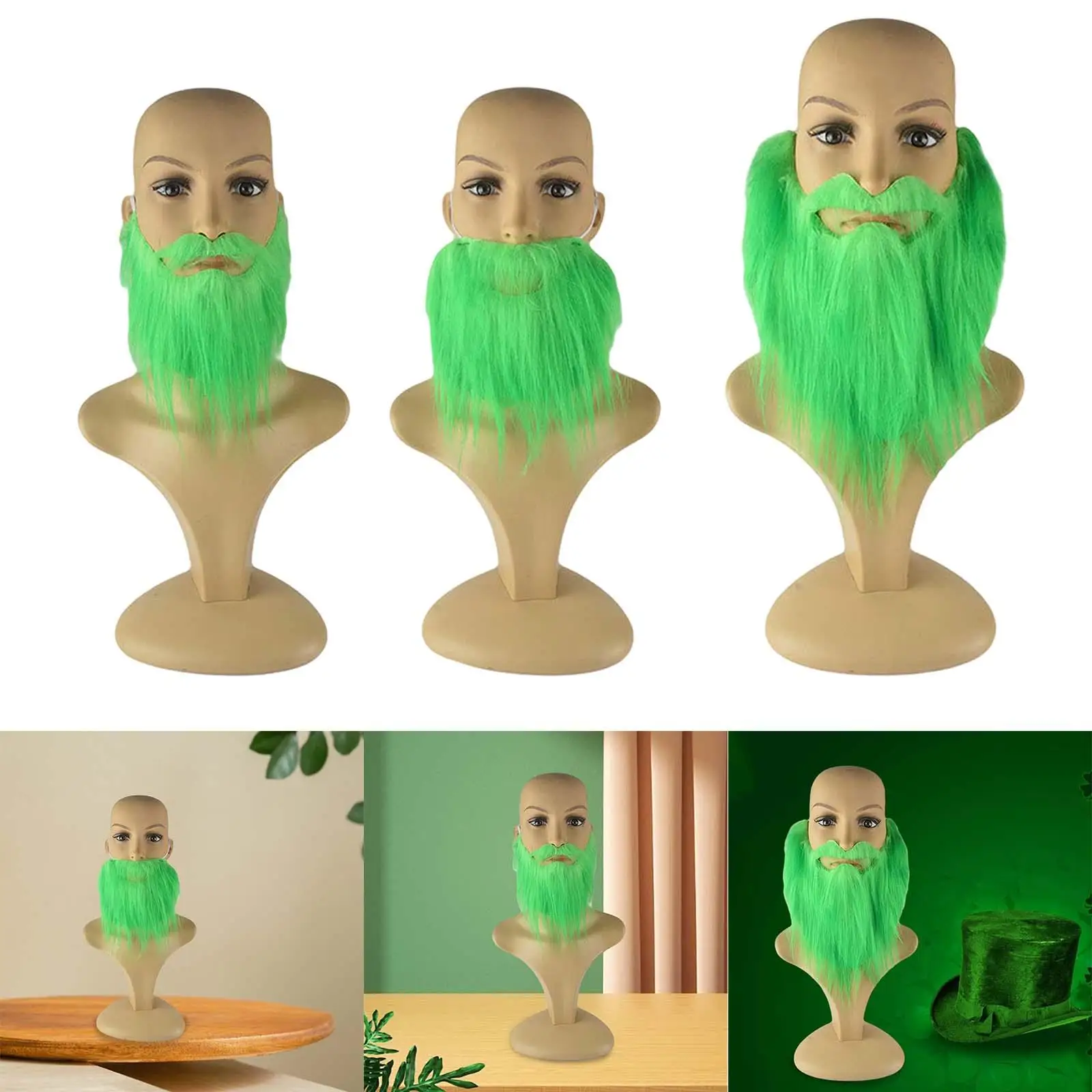 Falso Patrick Beard Costume Simulazione Realistico Faux Leprechaun Barba Per Spettacoli Teatrali Masquerade Pasqua Natale Festivo