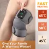 Eletric Heating Knee Massage Instrument Vibrator Knee Pad Joint for Osteoarthritis Elbow Leg Arthritis 3