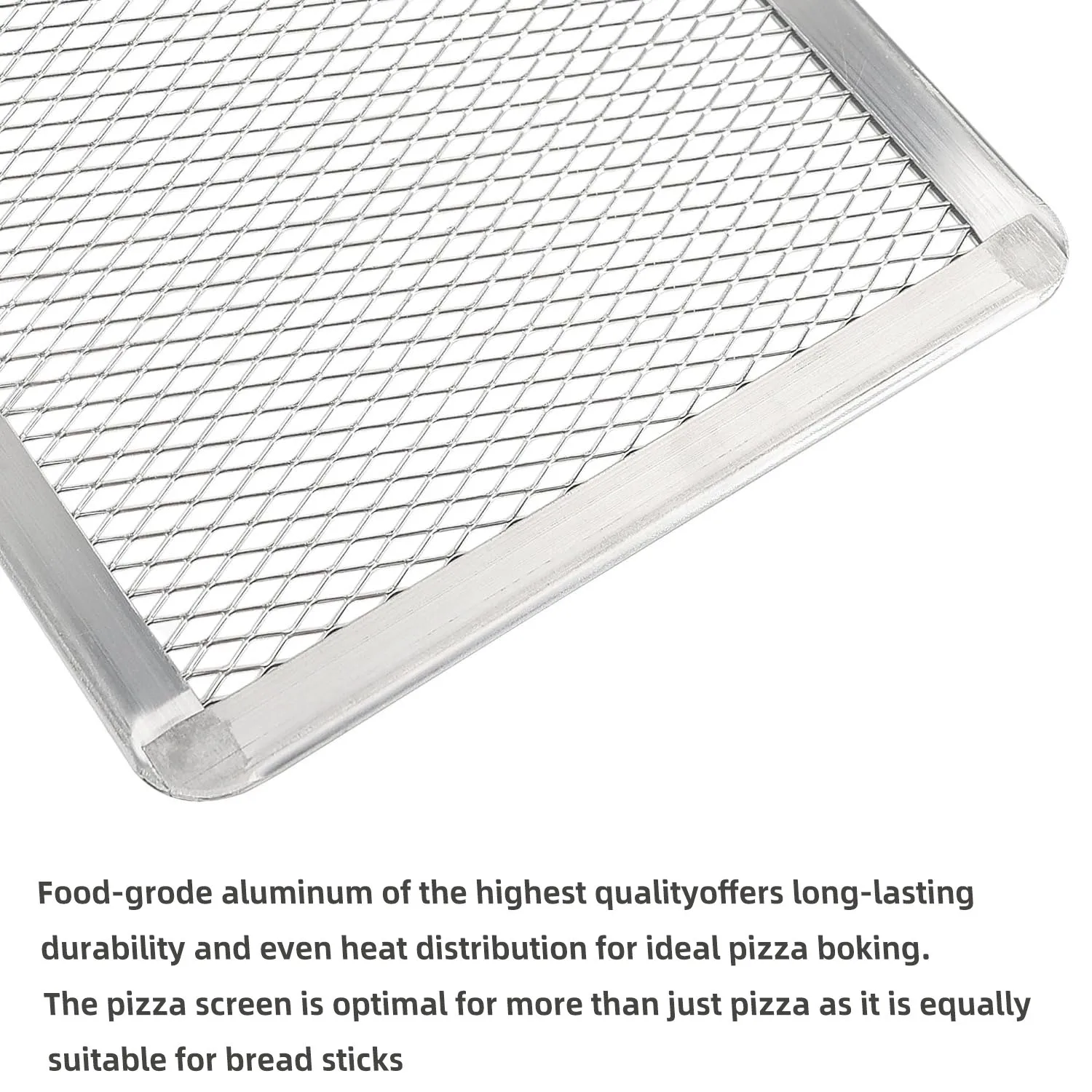 Aluminum Bakeware Plate Baking Net Sheet Pan Thick Wire Cookie Rack for Oven Cooking Roasting Grilling Pizza Accessories