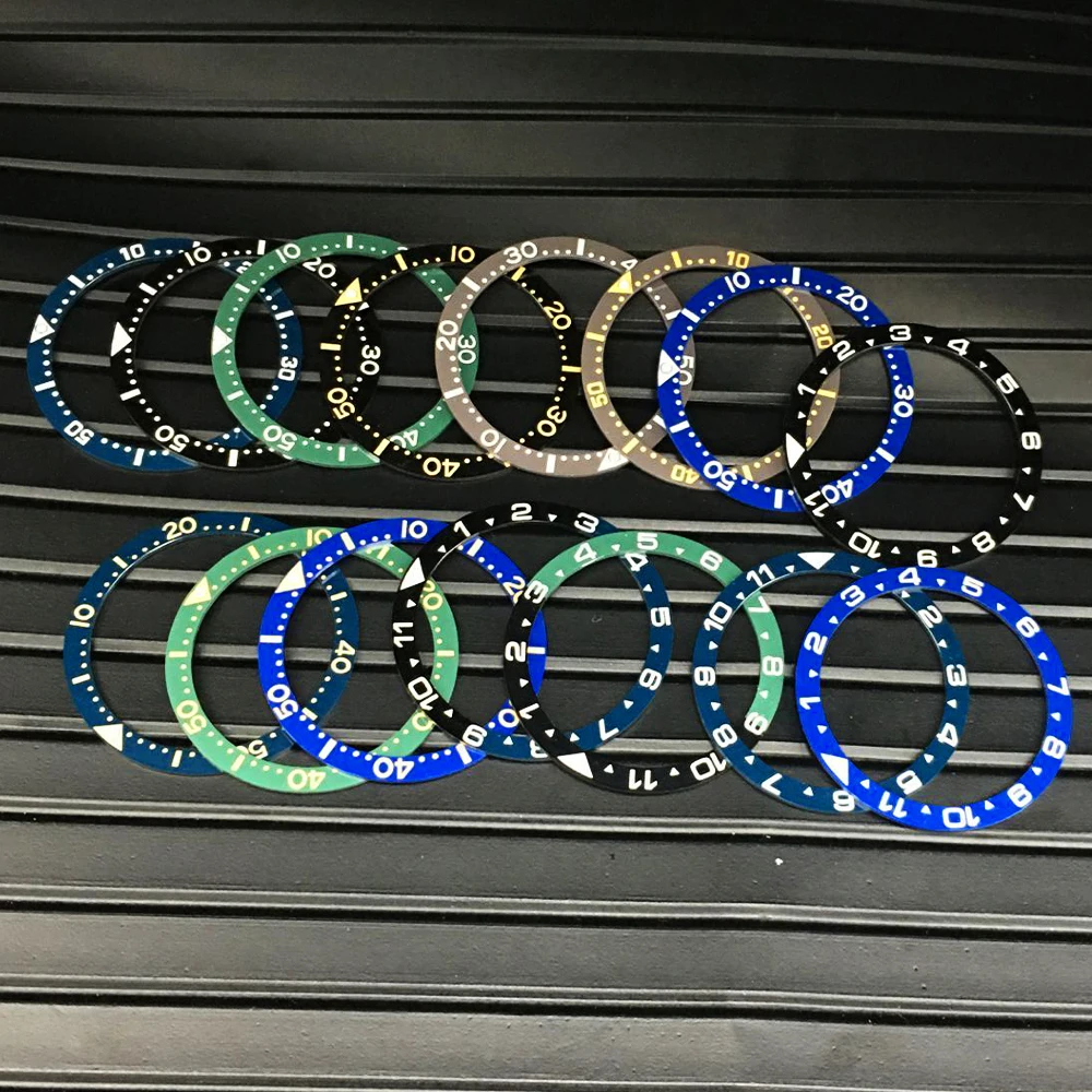 38mm Flache Keramik Uhr Lünette Fit für SKX007 SKX009 SRPD Uhr Fall NH35 NH36 Tauchen Uhr Fall Teile Männer uhr Ersetzen Geschenke