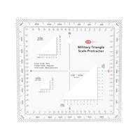 MilitaryStyle Transparent Topographical Map Scale Navigation Military Protractor Dropship 2