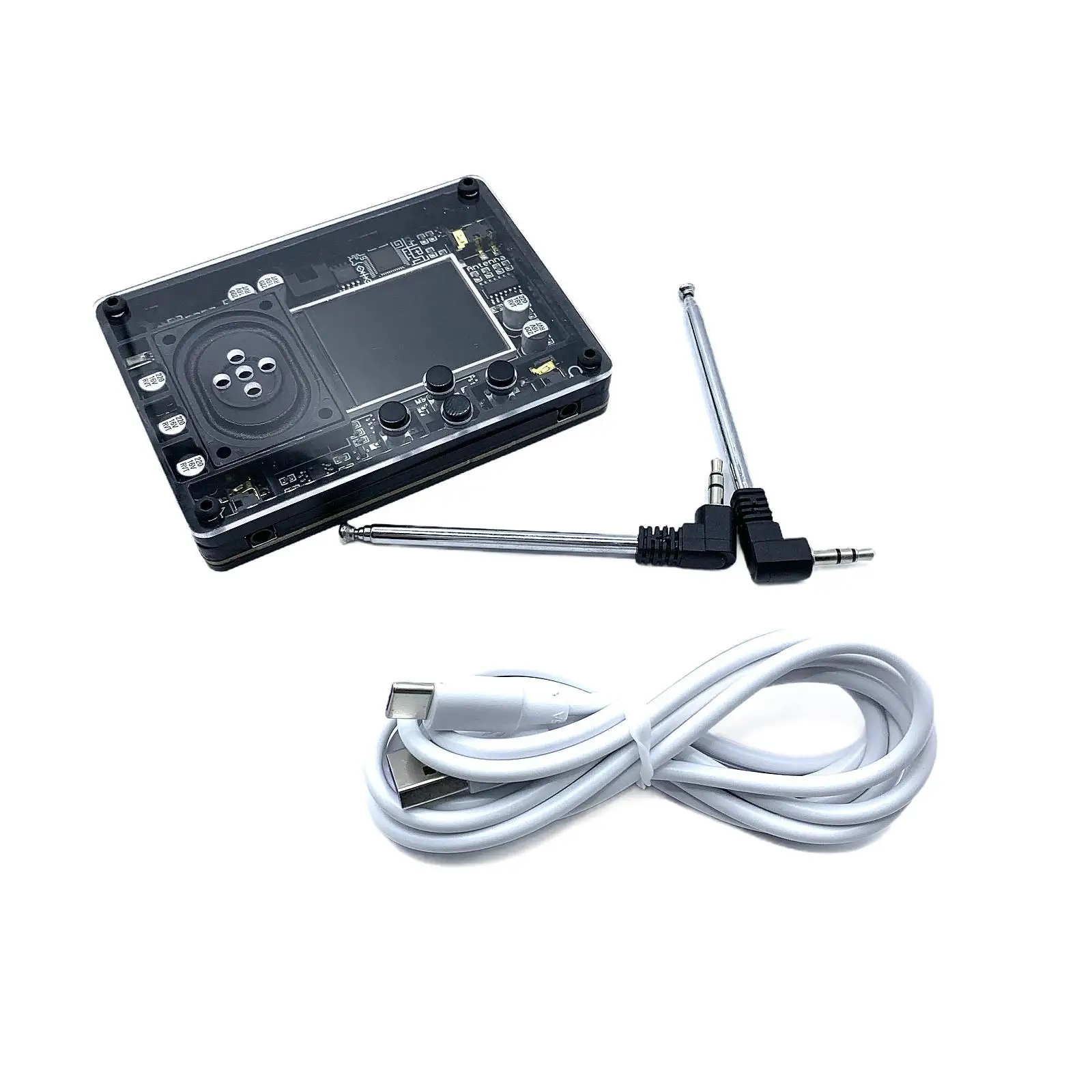 Mini Theremin Vintage Musical Module Type C Interface with Color Screen Display Multiple Adjustable Voices Electronic Instrument