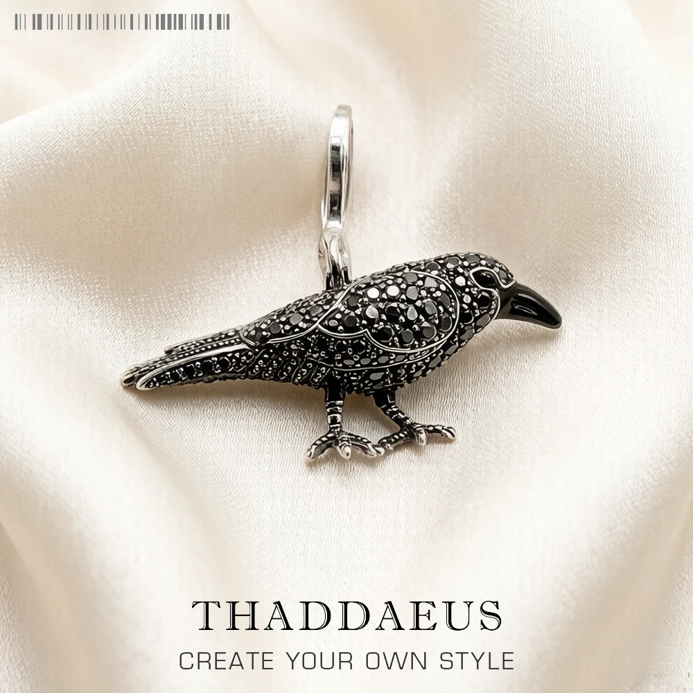 펜던트 블랙 레이븐 Rabe, 2019 패션 주얼리  유럽 Bijoux 목걸이 액세서..