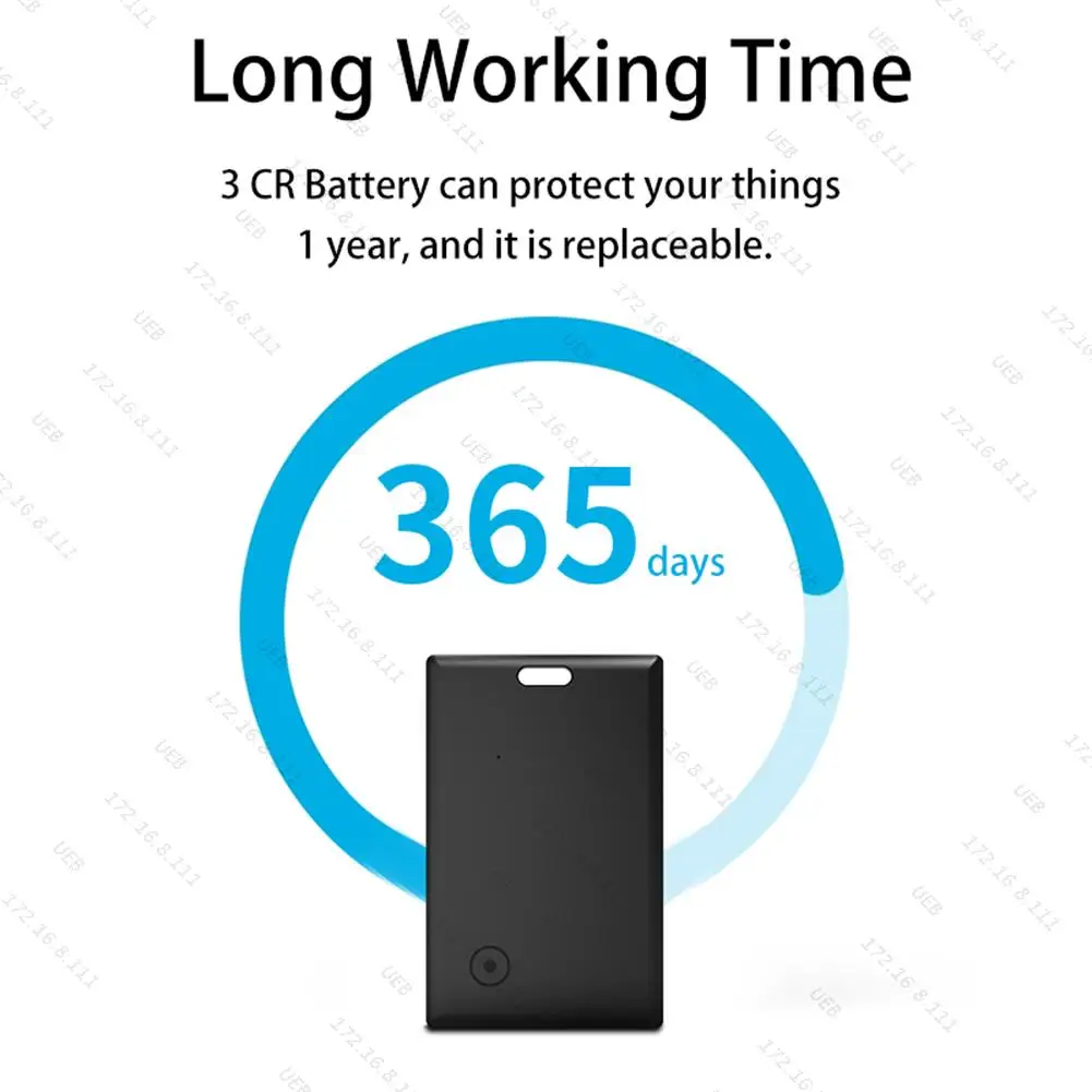 Smart Card Wallet Tracker Card Bluetooth-Compatible Thin GPS Item Finder Work with Find My for Luggage Purse Passport
