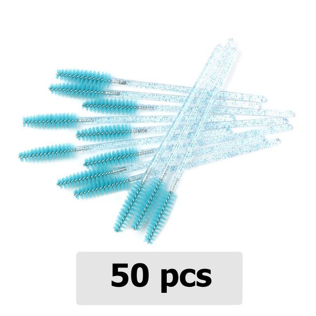 Crystal Eyelashes Brush Comb 25/50Pcs Eye Lashes Extension Mascara Wands Makeup Professional Makeup Beauty Tool