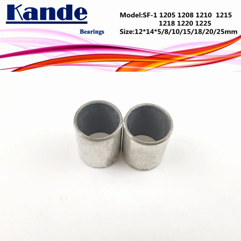 SF-1 1205 1208 1212 1215 1218 1220 Self Lubricating Sleeve 12x14x5 12x14x8 12x14x10 12x14x15 12x14x18 12x14x20 12x14x25mm SF1