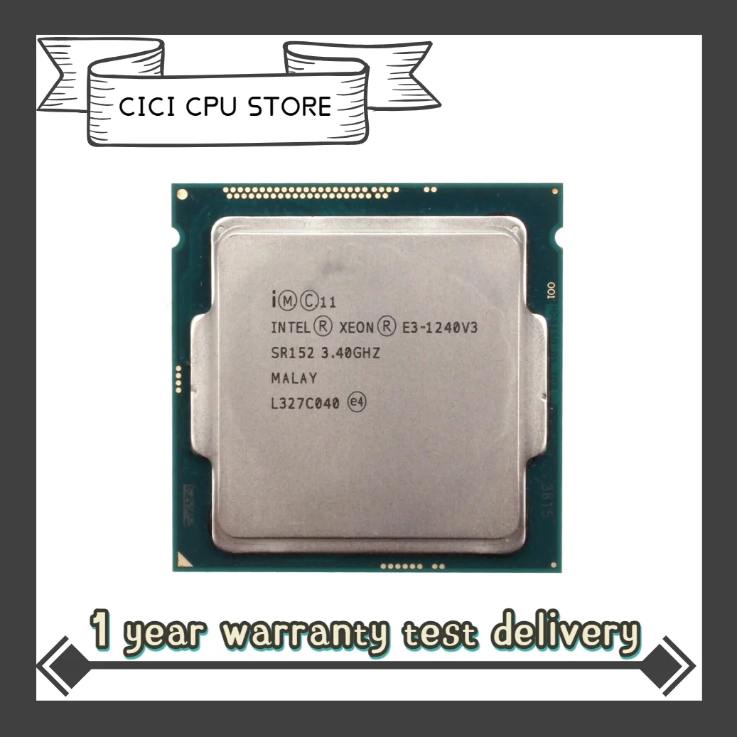 

Процессор Intel Xeon Φ v3 E3 1240v3 E3 1240 v3 3,4 ГГц четырехъядерный восьмипоточный ЦПУ процессор 8 Мб 80 Вт LGA 1150