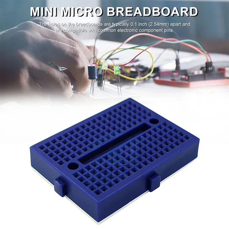 6PCS 미니 솔더리스 프로토타입 브레드보드 SYB-170 타이 포인트 35x47mm Arduino Raspberry Pi용 재사용 가능한 연결 가능 테스트 보드