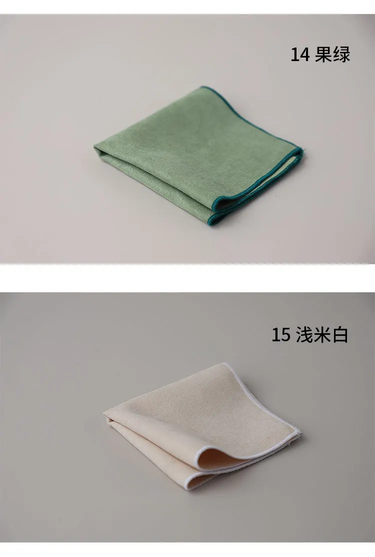 Men Solid Color Pocket Square Cotton White Handkerchief Casual Pocket Towel Neckwear Shirt Suit Accessories Wedding Party Hanky