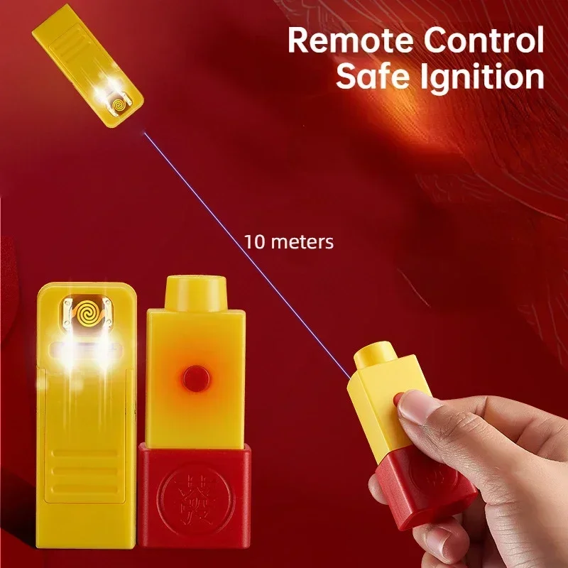 2025 Rechargeable Lighter Tungsten Wire Windproof Creative New Safety Remote Control Ignition Firewoirks and FirecrackersGadgets