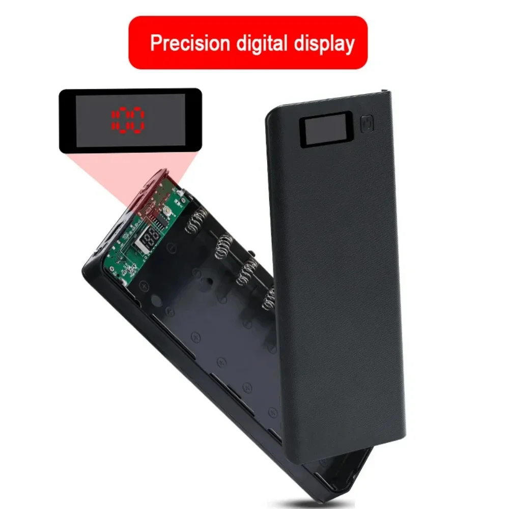 5V Dual USB Micro USB DIY Power Bank Shell 18650 Battery Holder Detachable Charging Case Storage Box Without Battery
