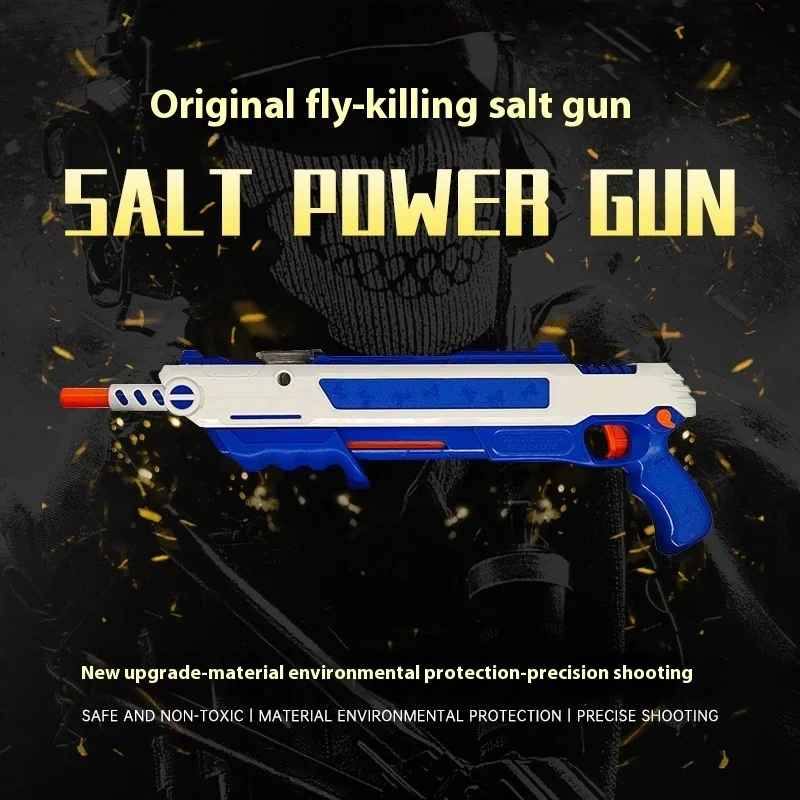 3.0 New Laser Aiming Salt Gun Fly Killer Toy Flie Shooting Accurate Aiming Mosquito Adult Simulation Game Toys Children Gift 2