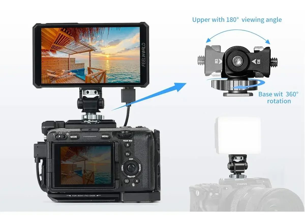 FEELWORLD PS6 5.5" On-Camera Field Monitor IPS FHD1920x1080 4K OLED Touch Screen