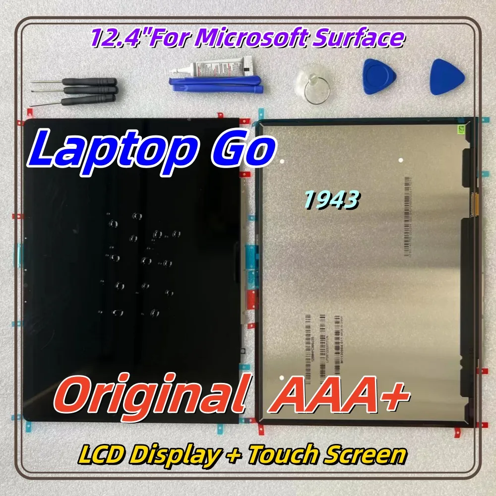 

12.4"New Original For Microsoft Surface Laptop GO 1943 LCD Display Touch Screen Digitizer Assembly For Surface Laptop Go Display