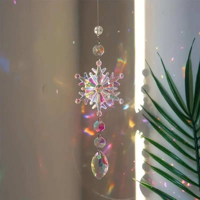 Exquisite Crystal Snowflake Ornaments Elegant Winter Decorations For Christmas Tree Party Favors Anniversaries 4pcs