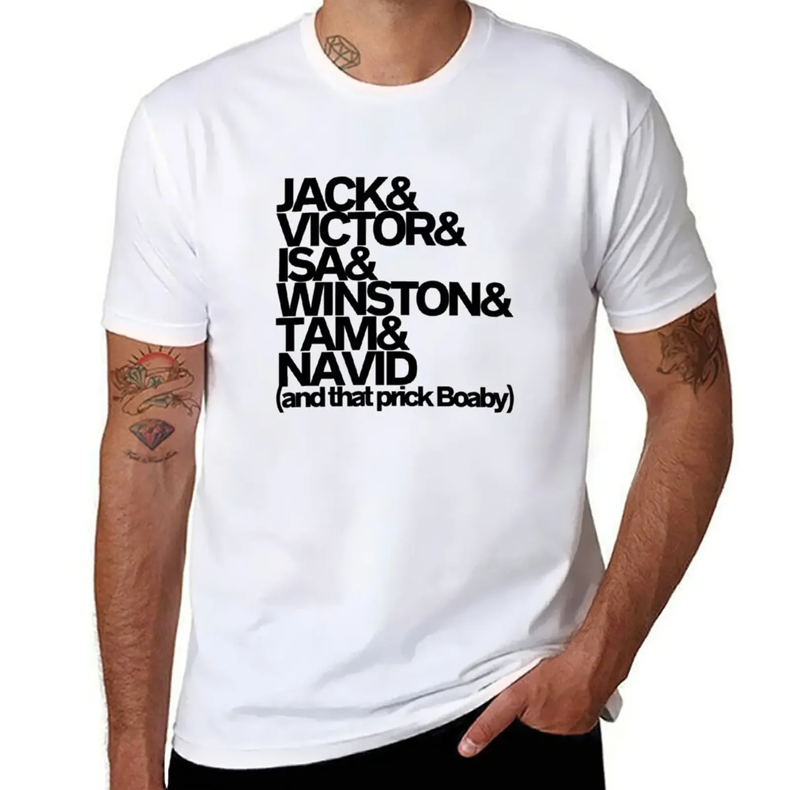 

Still Game Character Names (and that prick Boaby) - White T-shirt animal prinfor boys hippie clothes mens t shirts