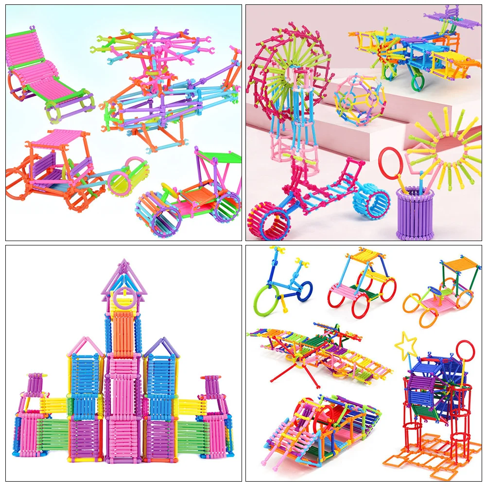 Smart Wand Fort Building Kit Puzzle Kids Plaything Educational Toy Colorful  - AliExpress