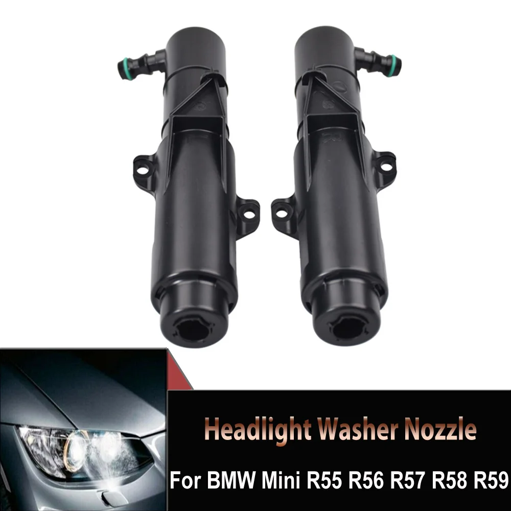 

Новинка для BMW MINI R55 R56 R57 R58 R59 61677157119 61677157120 Форсунка омывателя фар Черная передняя левая или правая черная автозапчасти