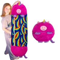 Cartoon Sleeping Bag For Children Animal Throw Pillow Folding Anti-Kick Comforter Sleeping Bag For Children Birthday Gift 1