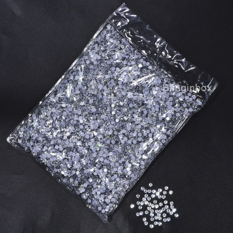 Blingbox SS3-SS34 Hotfix Rhinestones High Quality Glass Crystal Glitter Iron On Rhinestones for Fabric Garment Cтразы strass 3