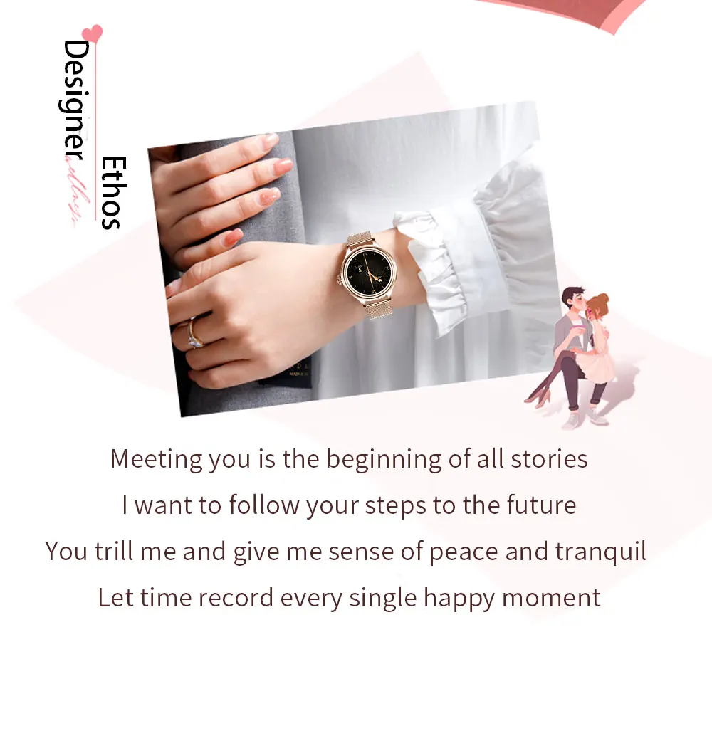 Kumi K3 Lady Smart Watch description image 2