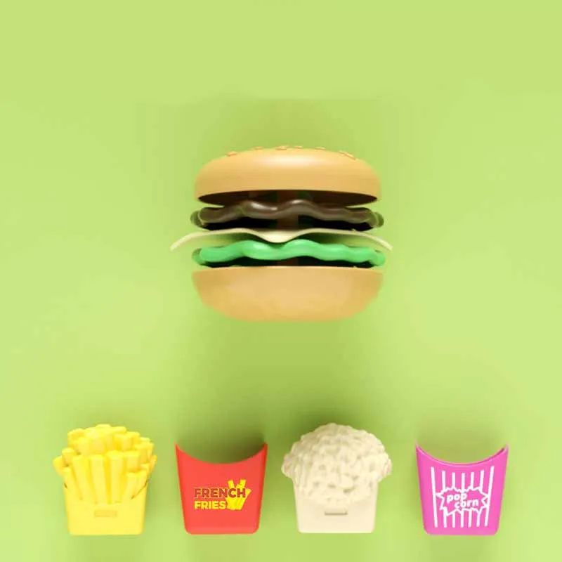 Children's Play House Game Toy Set Simulation Hamburger Fries Hot Dog Drink Sandwich Kitchen Set Food Play Educational Toys