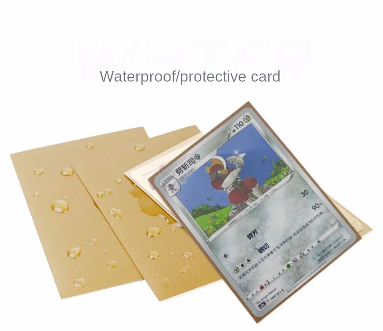 100 Stück 2,5"x3,5" Premium-Sammelkartenhüllen 66x91mm Brettspielkarten in Standardgröße für MTG Magic Gathering Lorcana-Spielkarte – Detail 6
