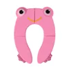 Baby Travel Folding Potty Seat, Portable Large Potty Training Pad, Non Slip Silicone Toilet Seat Cover for Kids Boys & Girls 3