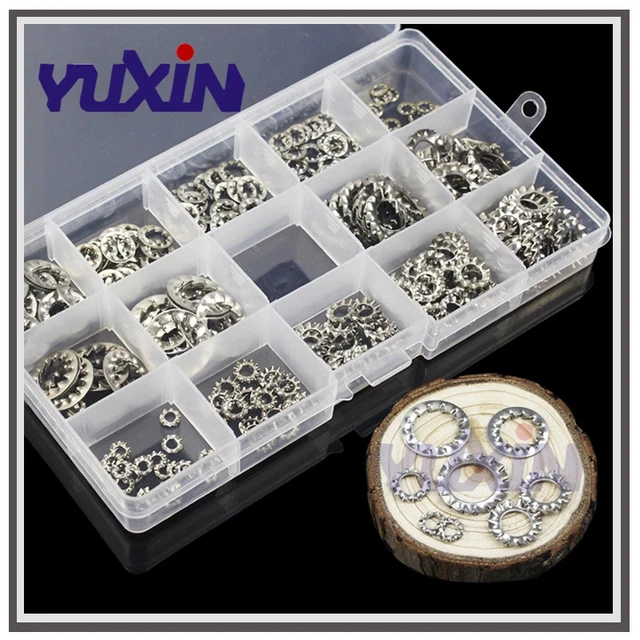 270 Pcs Starlock Washers, Internal Star Tooth Locking Washers, Stainless  Steel Flat Round Quick Speed Push On Speed Clips Locking Starlock Fasteners  Washers Assortment Kit, M3/M4/M5/M6/M8/M10/M12 : : DIY & Tools