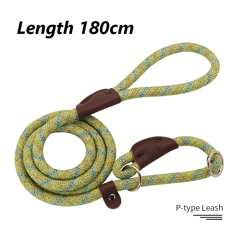 Laisse Pour Chien En Nylon Tressé Solide | 8 Brins Pour Petite, Moyenne Et Grande Taille (S à XL)