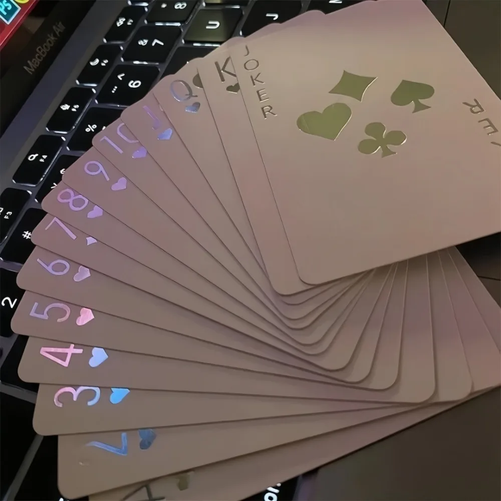 Laser Playing Cards Fluorescent Suitable for Dormitory Games Adult Entertainment Family Gatherings