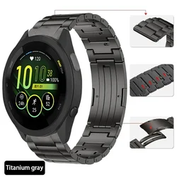 Quick - Release 20mm Titanium Metal Watchband Strap (Compatible with Various Models) - 22mm Width strap (Titanium gray)