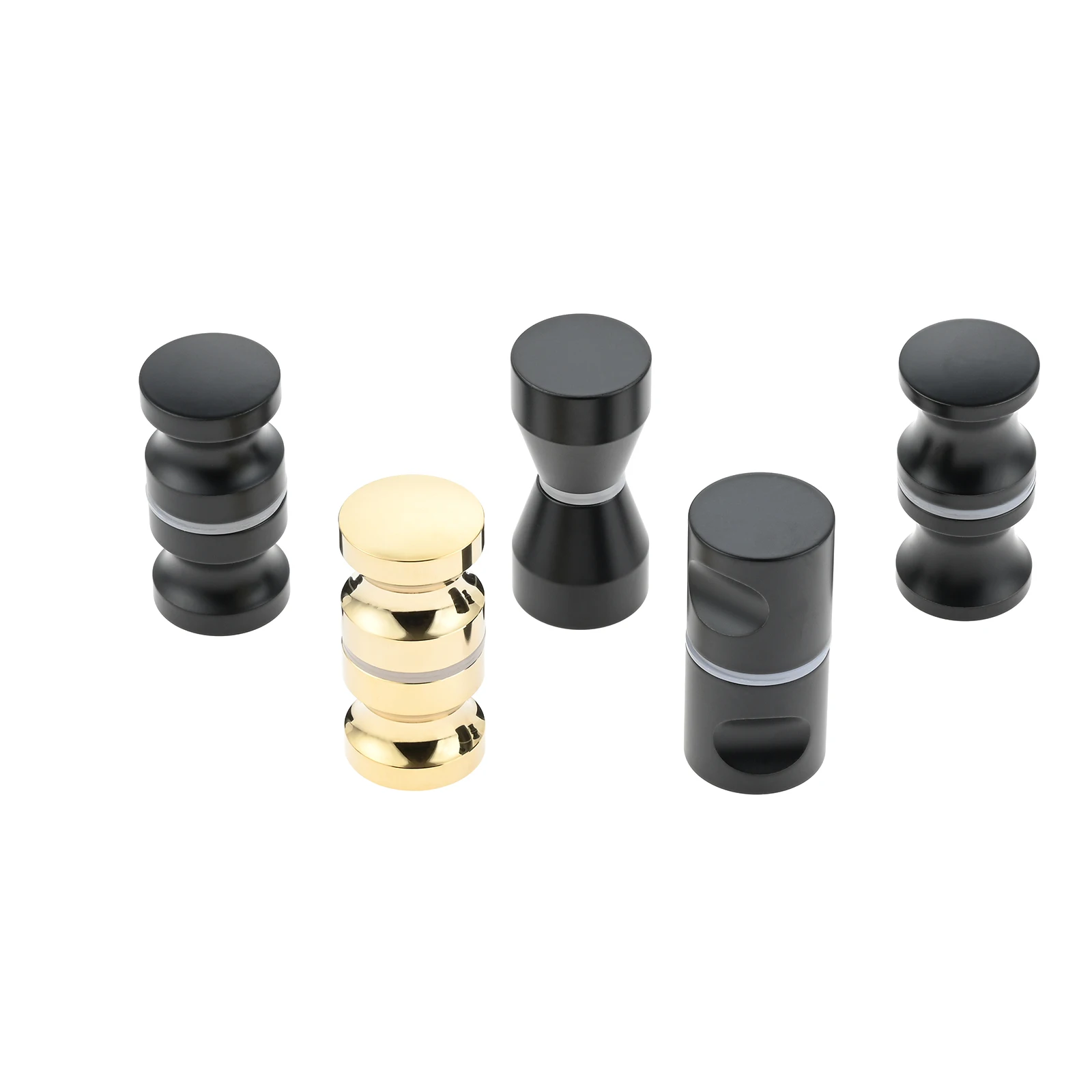 PERILLA PARA CANCEL DE BAÑO NEGRO - HERRAJES INNOVA