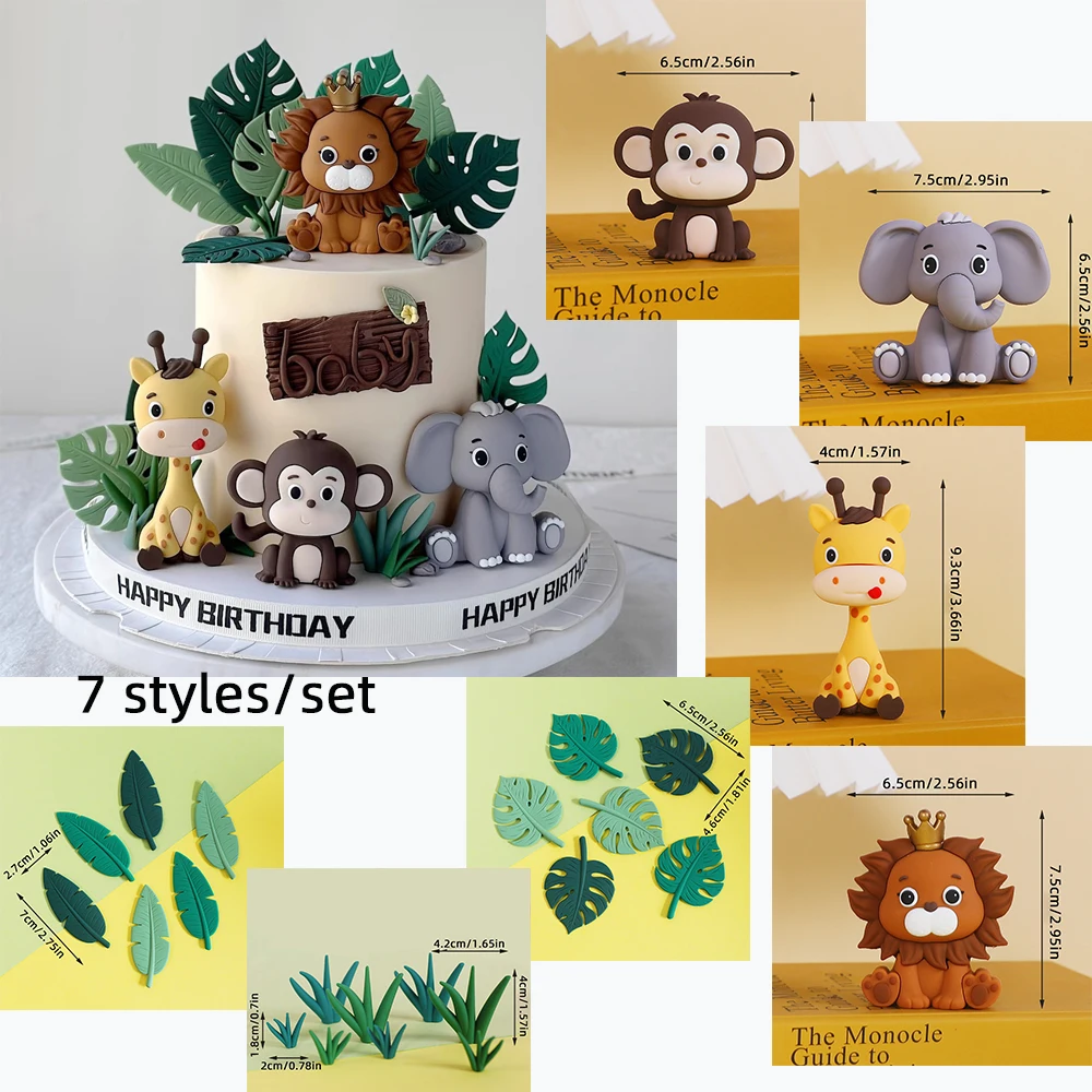 48 Stück Tier-Tortendeko – Cake Topper Für Kindergeburtstag, Kuchen & Cupcakes