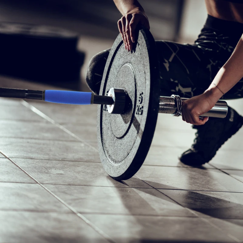 Description Picture 3 of item2 Pcs Horizontal Bar Non-slip Barbell Pad Pad Mat Polyester Sleeve Gym Equipment for Weight Lifting Accessories Protector