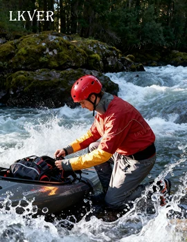 Men's 100% waterproof Kayak Pending Dry suit One pieces with Latex Gasket for Drift Floating 1