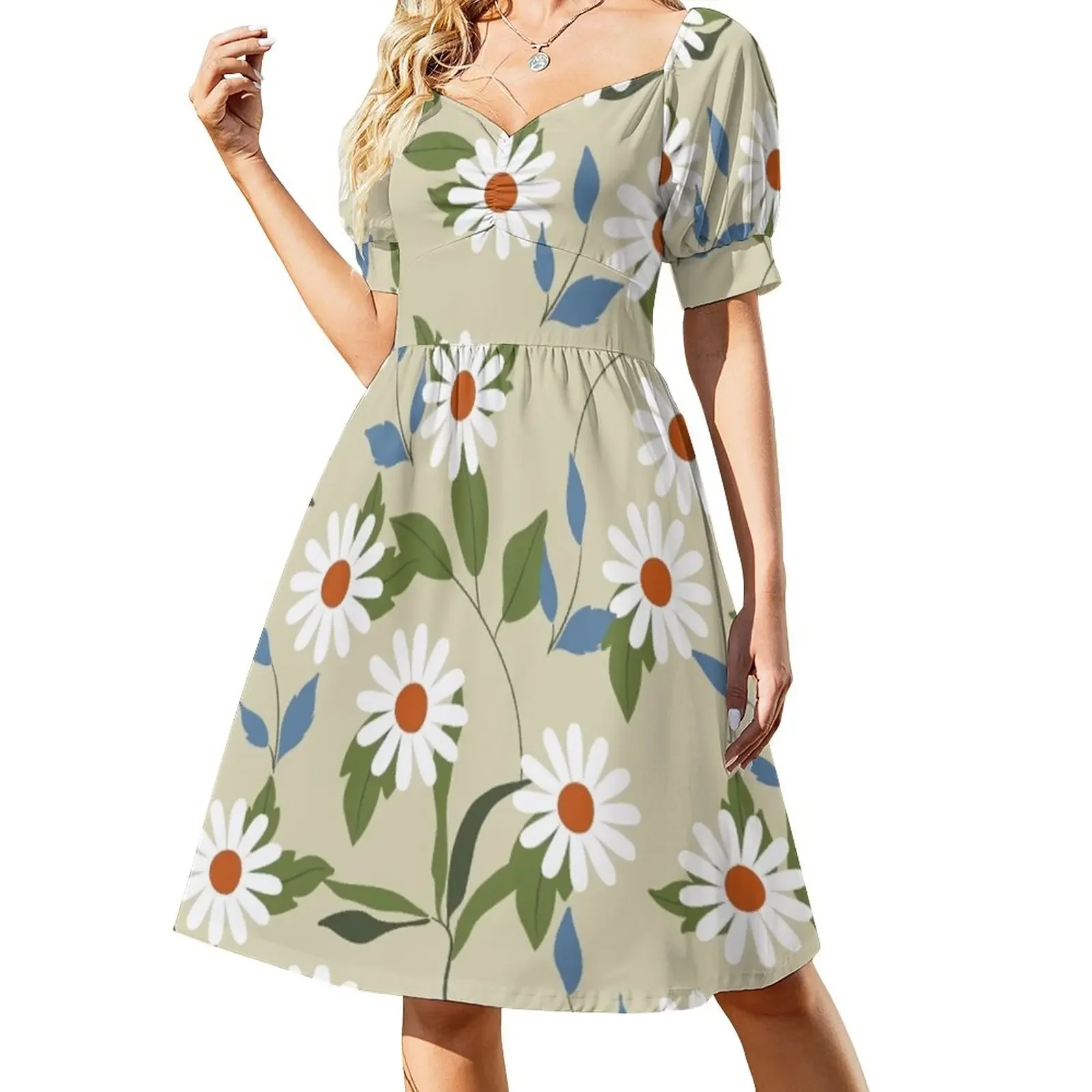 

beautiful floral design Sleeveless Dress Woman clothing sexy dress dress women summer