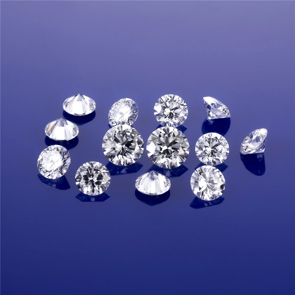 Wholesale 100pcs/lot Round Shape Loose CZ Stone