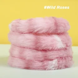 Colorful Plush Wire Sticks - DIY Miniature Animal and Pet Accessories - 1m 20mm (Wild Roses)