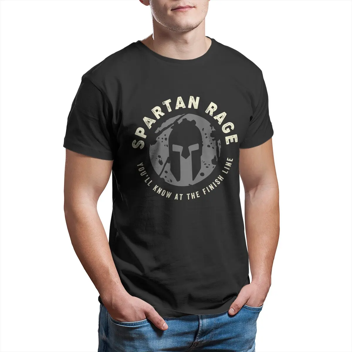 T-shirt spartiate noir – visuel 1