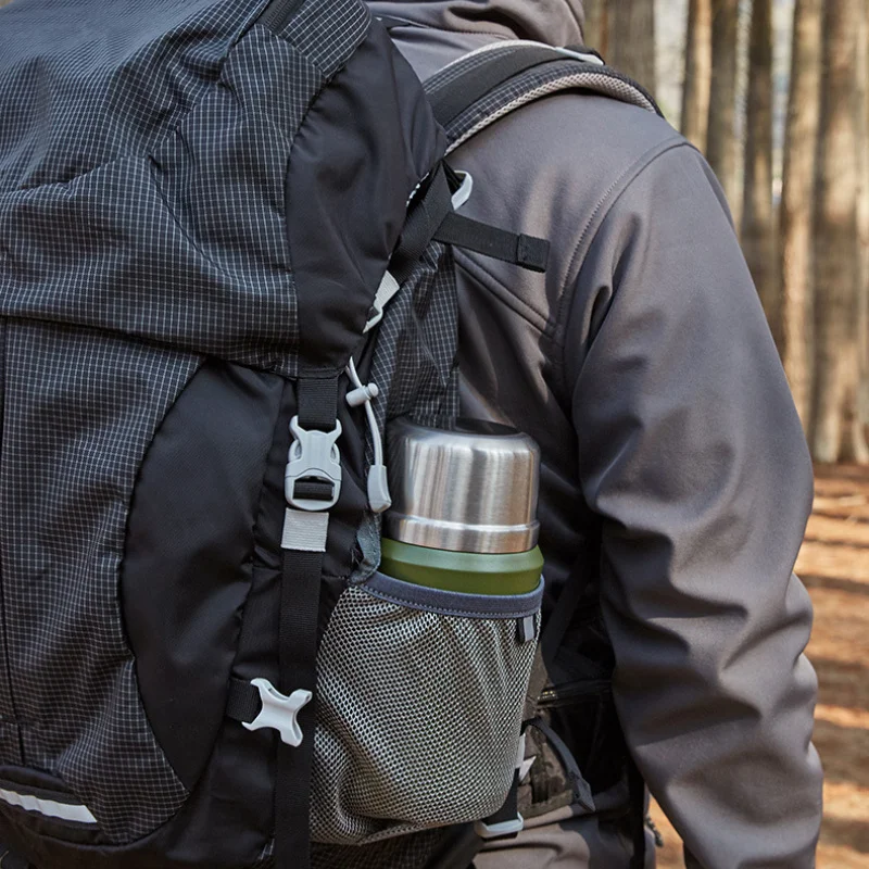 Outdoor Camping Thermos Cup Waterbottle, Thermal Water Bottle, Double Insulated Lunch Box, Camping Cookware Camping Equipment