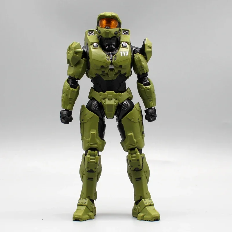 18cm Halo Master Chief Anime Figure  Mjolnir Mark Vi Gen 3 Figurine 1/12 Statue Model Doll Desk Collectible Decora Toys Gifts