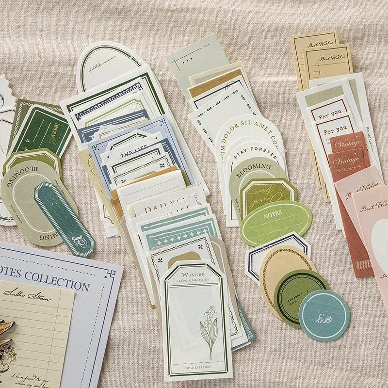 Vintage Memo Paper Set - 100 Sheets for Scrapbooking, Journaling, and Creative Projects