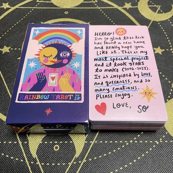 타로 12x7cm 고품질 견고한 카드, 영적 제단 거래 오라클 데크 점성술 신비한 선지자