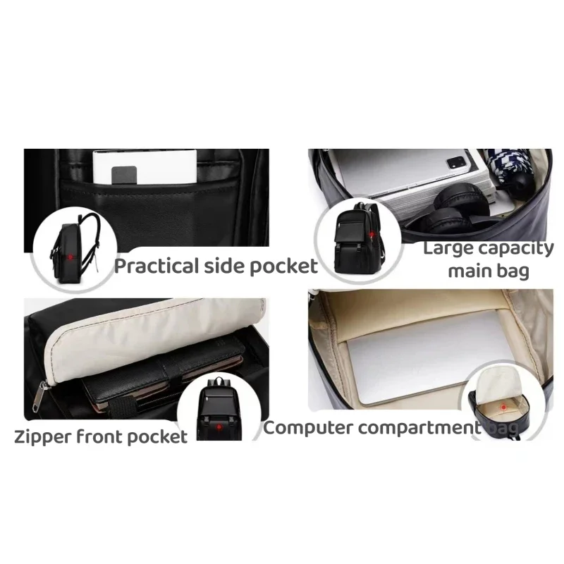 Schoolbag Backpack Waterproof Men's Computer Bag Large-capacity Travel Business Bag Leisure Simple Outdoor Sports Backpack.