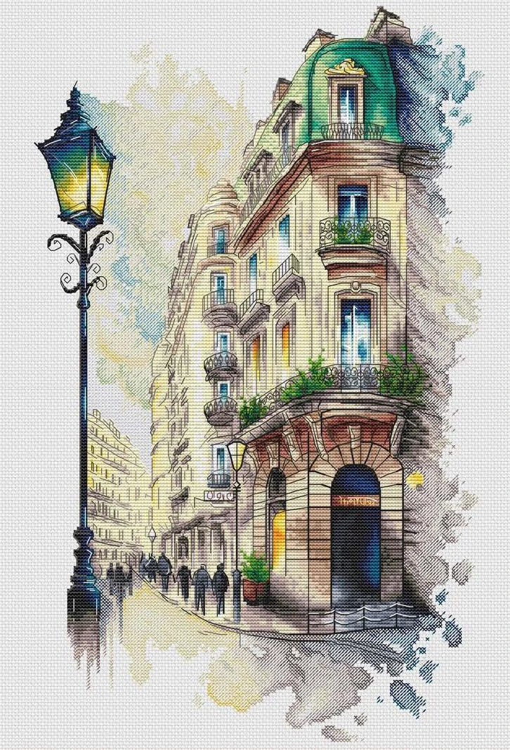 

Наборы для вышивки крестиком 11CT/14CT, набор для рукоделия, холст из хлопка 21-Street de Paris 35-51